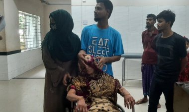 চরফ্যাশনে চিকিৎসকের মারধরের শিকার রোগীর স্বজনরা