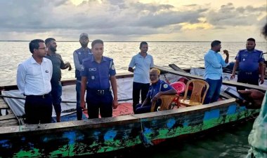 বোরহানউদ্দিনে নদী থেকে অবৈধভাবে বালু উত্তোলন করায় অর্ধলাখ টাকা জরিমানা