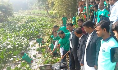 বোরহানউদ্দিনে ৩ কিলোমিটার খাল পরিস্কার