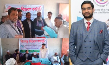 ব্যারিস্টার আব্দুর রহমান খোকার পক্ষ থেকে লালমোহন-তজুমদ্দিনে শীতবস্ত্র বিতরণ