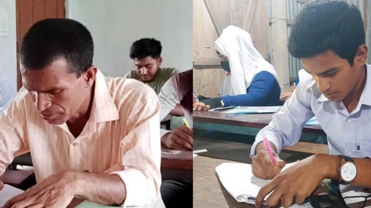 ছেলের সঙ্গেই এসএসসি দিচ্ছেন ৫০ বছরের বাবা