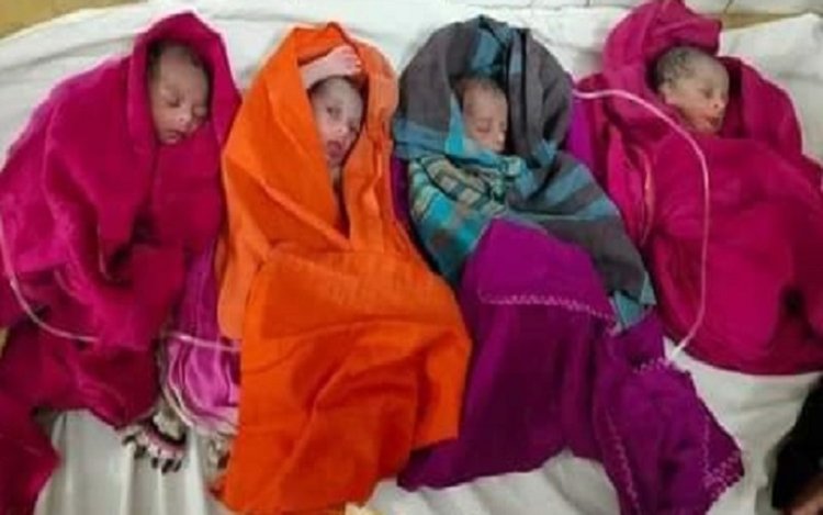 কল্পনার কোলজুড়ে এলো এক সঙ্গে চার সন্তান