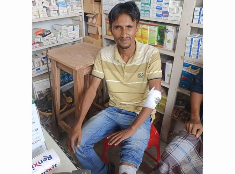 সড়ক দুর্ঘটনায় চরফ্যাশনের সাংবাদিক হাসান লিটন আহত