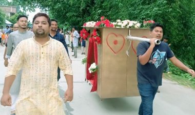 দাদার স্বপ্ন পূরণে পালকিতে বউ আনলো নাতি