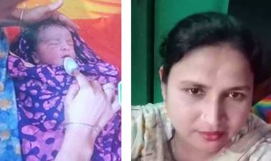সন্তানকে পৃথীবির মুখ দেখিয়ে পরপারে মা