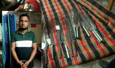 চরফ্যাশনে দেশীয়  অস্ত্রসহ যুবক আটক