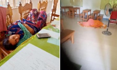 শিক্ষকেরা পাঠদান বাদ দিয়ে ঘুমান, ক্লাসে রয়েছে কাঁথা-বালিশ