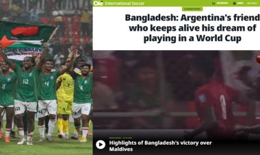 বাংলাদেশের জয়ের খবর আর্জেন্টিনার সংবাদ মাধ্যমে