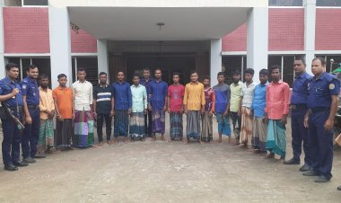 চরফ্যাশনে ১৫ জেলে আটক