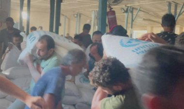 ত্রাণ পেতে ফিলিস্তিনিদের হাহাকার