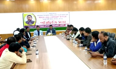 লালমোহনে সাংবাদিকদের সঙ্গে নবাগত ইউএনওর পরিচিতি সভা