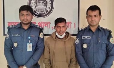 লালমোহনে ওয়ারেন্টভুক্ত ও সাজাপ্রাপ্ত আসামি ভাস্কর গ্রেফতার