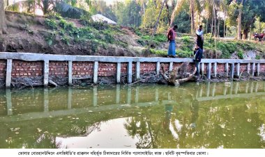 বোরহানউদ্দিনে এলজিইডির কাজে অনিয়মের অভিযোগ
