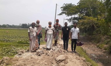 চরমানিকায় রাস্তা সংস্কার কাজের উদ্বোধন করলেন ইউপি চেয়ারম্যান রাসেল