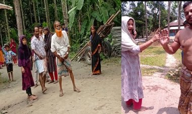 লালমোহনে নারীদের দিয়ে জমি ও পুকুর দখল চেষ্টার অভিযোগ