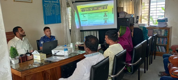 মনপুরায় অনলাইনে প্রার্থীদের নমিনেশন পেপার সাবমিট বিষয়ে প্রশিক্ষণ কর্মশালা