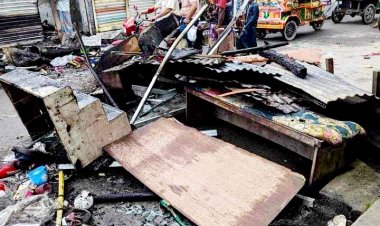 বোরহানউদ্দিনে ভয়াবহ অগ্নিকাণ্ডে ৯ ব্যবসাপ্রতিষ্ঠান পুড়ে ছাই