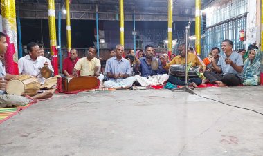 লালমোহনে  শ্রী মন্টু রঞ্জন কুন্ডুর সুস্থতা কামনায় প্রার্থনা সভা