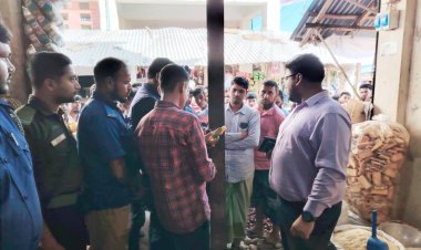 বোরহানউদ্দিনে ব্যবসাপ্রতিষ্ঠানে নিষিদ্ধ পলিথিন রাখায় অর্থদণ্ড