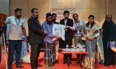 লালমোহনে পাঁচশত সুবিধা বঞ্চিত পরিবারের মাঝে শীতকালীন প্যাকেজ বিতরণ