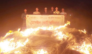 লালমোহনে অভয়াশ্রম অভিযানে ১০ লাখ টাকার কারেন্ট জাল জব্দ