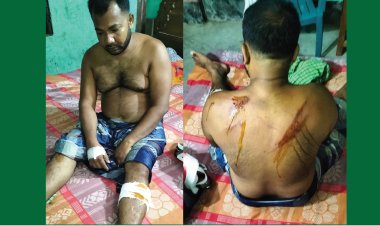 লালমোহনে শিক্ষকের উপর হামলা